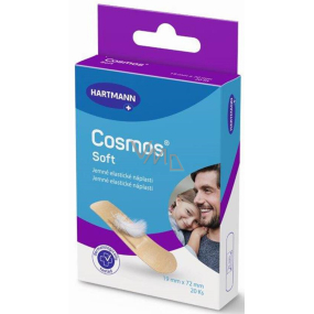 Cosmos Soft jemná elastická náplast 19 x 72 mm 20 kusů