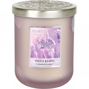 Heart & Home Oáza klidu Sojová vonná svíčka velká hoří až 70 hodin 340 g