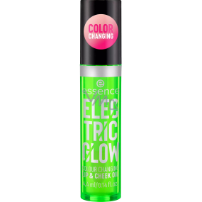 Essence Electric Glow barvu měnící olej na rty a tváře 4,4 ml