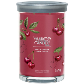 Yankee Candle Black Cherry - Zralé třešně vonná svíčka Signature Tumbler velká sklo 2 knoty 567 g