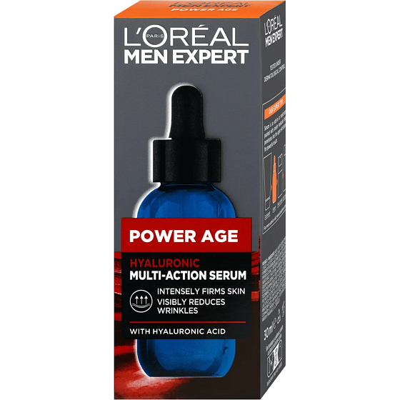 Loreal Paris Men Expert Power Age multifunkční sérum s kyselinou hyaluronovou pro muže 30 ml