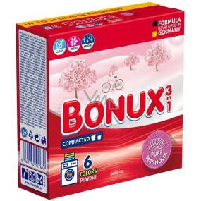 Bonux Color Pure Magnolia 3v1 prací prášek na barevné prádlo 6 dávek 390 g