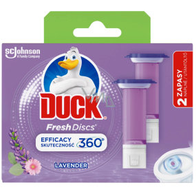 Duck Fresh Discs Levandule Wc závěsný čistič náhradní náplň 2 x 36 ml