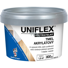 Uniflex Akrylátový tmel na sádrokarton, zdivo a dřevo 800 g