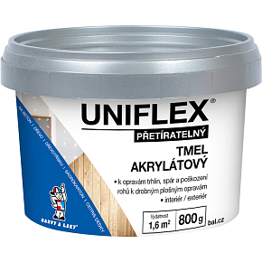 Uniflex akrylátový tmel na sádrokarton, zdivo a dřevo, 800 g