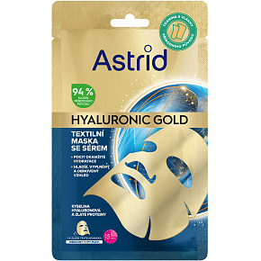 Astrid Hyaluronic Gold textilní maska 1 ks Astrid Hyaluronic Gold textilní maska 1 ks