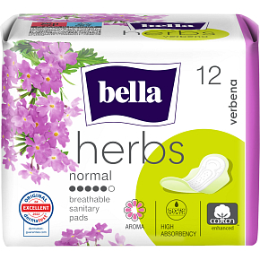 Bella Herbs Verbena Deo Fresh dámské vložky, 12 ks Bella Herbs Verbena Deo Fresh dámské vložky, 12 ks
