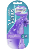 Gillette Venus ComfortGlide Breeze 2v1 holicí strojek + náhradní holicí hlavice 3břity 2 kusy pro ženy