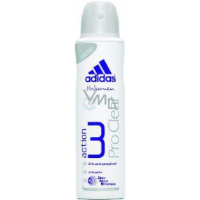 Adidas Action 3 Pro Clear antiperspitant deodorant sprej pro ženy 150 ml