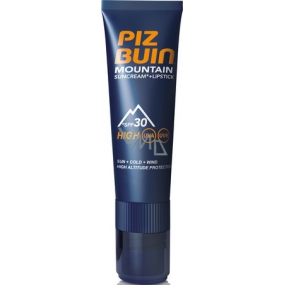 Piz Buin Mountain SPF30 sluneční krém 20 ml + SPF30 tyčinka na rty 2,3 ml