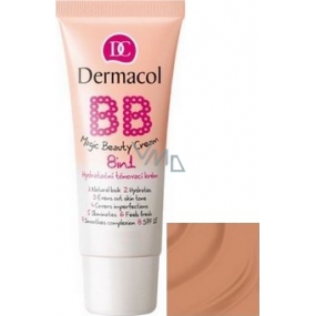 Dermacol Magic Beauty Cream hydratační BB krém 8v1 odstín Shell 30 ml
