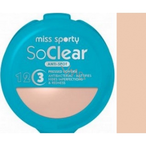 Miss Sporty So Clear Anti-Spot pudr na problematickou pleť 001 Transparent 9,4 g