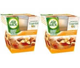 Air Wick Essential Oils Infusion Vanilla & Brown Sugar vonná svíčka ve skle 2 x 105 g
