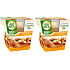 Air Wick Essential Oils Infusion Vanilla & Brown Sugar vonná svíčka ve skle 2 x 105 g