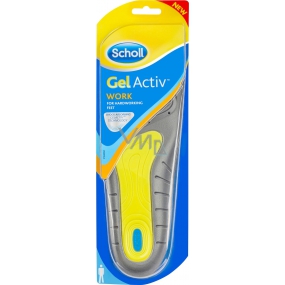 Scholl Gel Activ Work gelové vložky do bot do práce pro muže velikost 40-46,5 1 pár