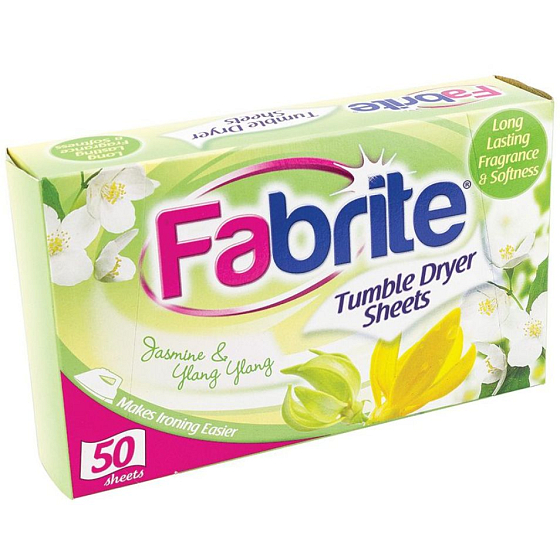 Fabrite Jasmine & Ylang Ylang vůně do sušičky ubrousky 50 kusů