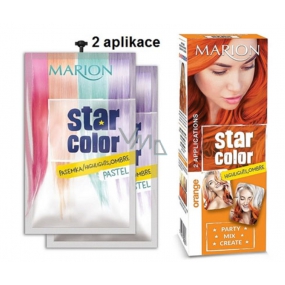 Marion Star Color smývatelná barva na vlasy Orange - Oranžová 2 x 35 ml