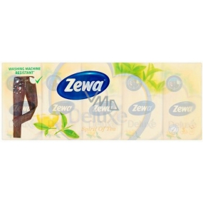 Zewa Deluxe Spirit of Tea parfémované papírové kapesníky 10 x 10 kusů