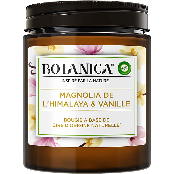 Air Wick Botanica Vanilka a himalájská magnolie vonná svíčka sklo, doba hoření až 40 hodin 205 g