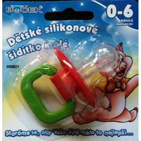 Boček Silikonové šidítko 0 - 6 měsíců