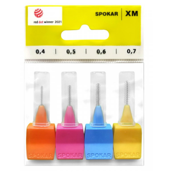 Spokar XM 0,4 - 0,7 mm mezizubní kartáčky sada mix 4 kusy