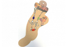 Albi Šperk na nohu Barevné korálky s kamínky 1 kus