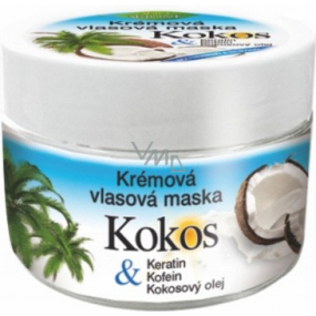 Bione Cosmetics Kokos & Keratin krémová maska na vlasy 260 ml