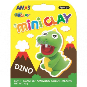 Amos I-Clay Mini Clay Modelovací schnoucí hmota Dino 4 barvy x 7,5 g