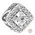 Charm Sterlingové stříbro 925 Geometrická záře, korálek na náramek symbol