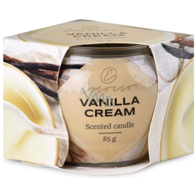 Emocio Dekor Vanilla Cream vonná svíčka sklo 70 x 62 mm 85 g