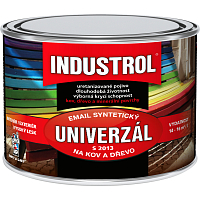Industrol S2013 univerzál lesk vrchní barva na kov a dřevo, 2210 okr tmavý, 375 ml