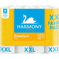 Harmony Comfort XXL 2vrstvý toaletní papír, 24 rolí, 18,2 m role