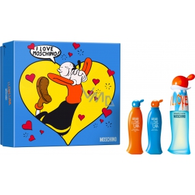 Moschino I Love Love toaletní voda pro ženy 30 ml + tělové mléko 25 ml + sprchový gel 25 ml, dárková sada