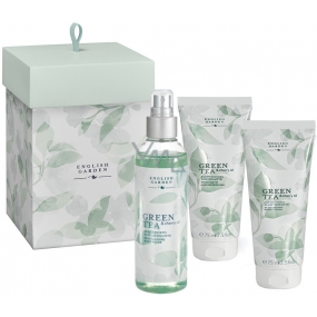 Atkinsons English Garden Green Tea & Cherry Oil tělová voda pro ženy 100 ml + tělové mléko 75 ml + sprchové gely 75 ml, kosmetická sada