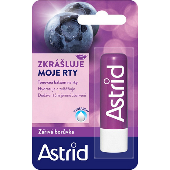 Astrid Zářivá borůvka tónovací balzám na rty 4,8 g