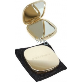 Dolce & Gabbana Beauty luxusní kosmetické zrcátko zlaté 7 x 7 x 1,3 cm