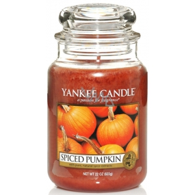 Yankee Candle Spiced Pumpkin - Kořeněná dýně vonná svíčka Classic velká sklo 623 g