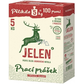 Jelen Mýdlový prací prášek krabice 100 dávek 5 kg