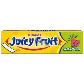 Wrigleys Juicy Fruit Watermelon - Meloun žvýkačky plátky 5 kusů 13 g