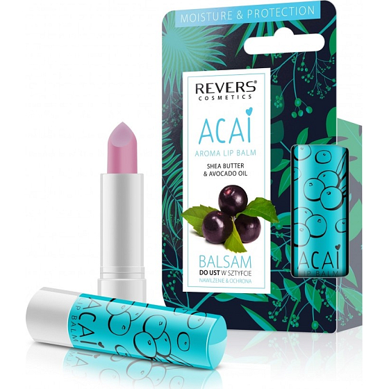 Revers Aroma Lip Balm Acai balzám na rty s vůní acai 4 g