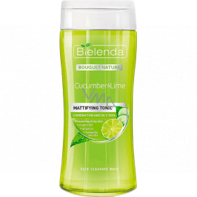 Bielenda Bouquet Nature Cucumber & Lime zmatňující pleťové tonikum 200 ml