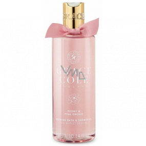 Grace Cole Peony & Pink Orchid koupelový a sprchový gel 300 ml