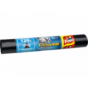 Fino Power Pytle na odpad černé, 45 µ, 120 litrů 77 x 110 cm, 10 kusů
