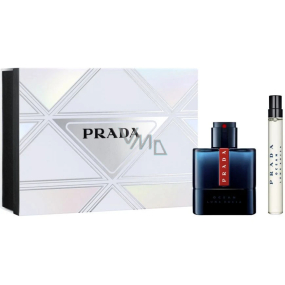 Prada Luna Rossa Ocean toaletní voda 50 ml + toaletní voda 10 ml miniatura, dárková sada pro muže