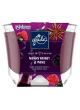 Glade Merry Berry & Wine s vůní lesních plodů a červeného vína vonná svíčka ve skle, doba hoření až 52 hodin 224 g