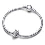 Charm Sterlingové stříbro 925 Královský lev, korálek na náramek symbol