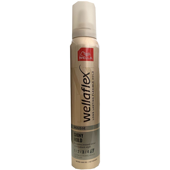 Wella Wellaflex Shiny Hold ultra silné zpevnění pěnové tužidlo 200 ml