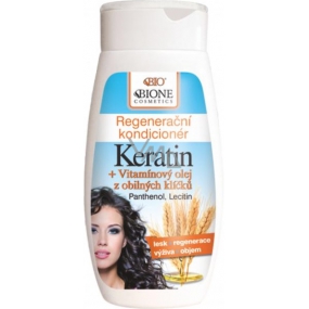 Bione Cosmetics Keratin & Obilné klíčky regenerační kondicionér pro všechny typy vlasů 260 ml