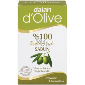 Dalan d Olive Oil s olivovým olejem toaletní mýdlo na tělo a vlasy 150 g
