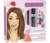 Miss Sporty Fabulous Lash Xtra Black řasenka 001 Xtra Black 8 ml + Khol Kajal tužka na oči 001 černá 1,5 g + Sparkle Touch lak na nehty 889 7 ml, kosmetická sada